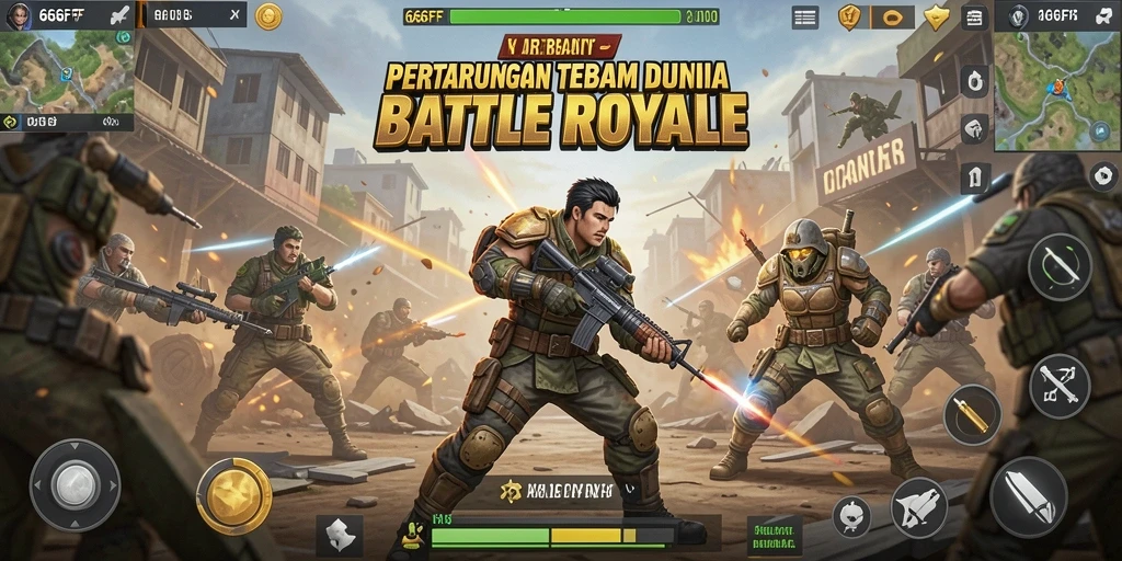 Screenshot gameplay <strong>666FF</strong> dengan aksi pertempuran seru.