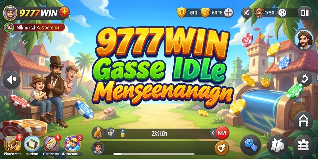 Tangkapan layar utama 9777WIN menampilkan aktivitas gameplay Idle yang seru.