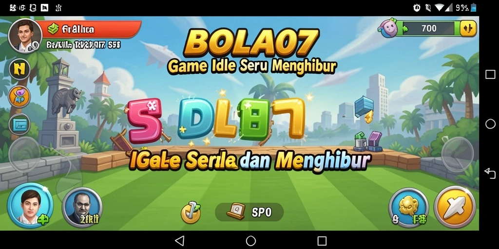 Tampilan gameplay menarik dari BOLA07 yang seru dan santai.