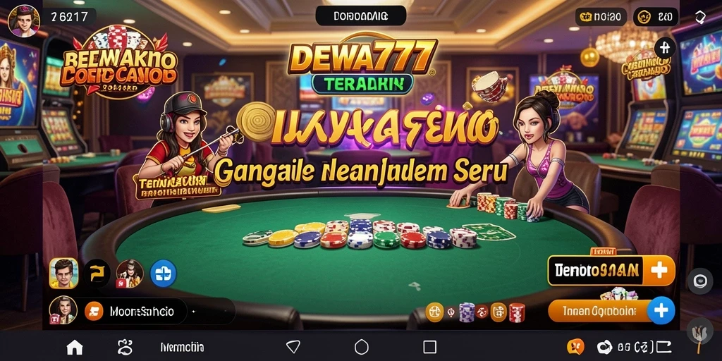 Gameplay menarik dan interaksi langsung dengan dealer di DEWA777.