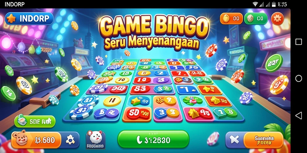Tampilan gameplay seru dan interaktif di INDORP Bingo.