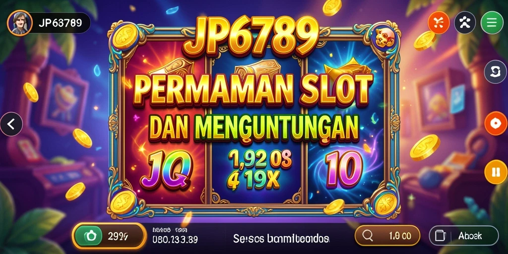 Screenshot utama JP6789 menampilkan momen seru saat bermain Slot.
