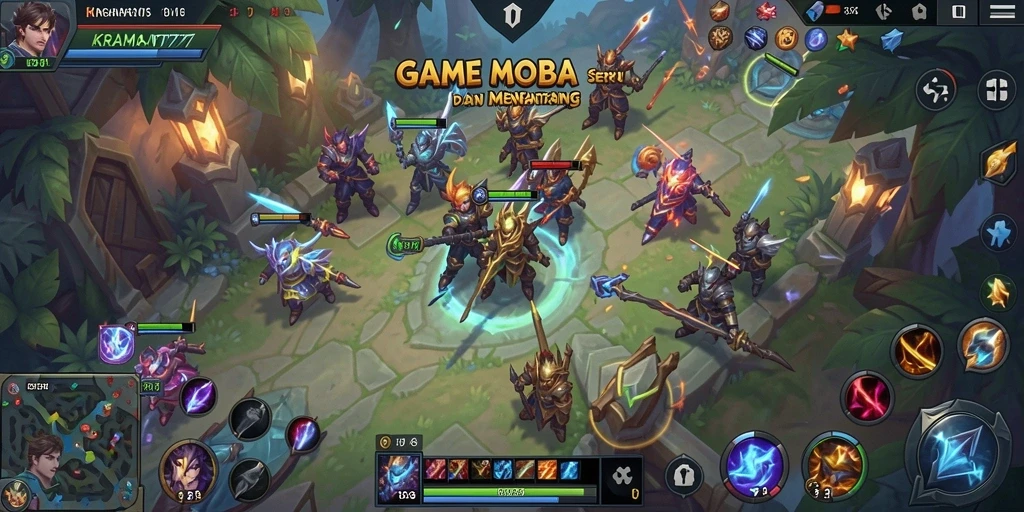 Tampilan gameplay seru dan strategi dalam KRAMAT77.