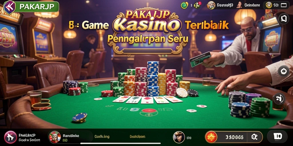 Gameplay PAKARJP yang seru dan penuh warna dalam permainan Kasino.