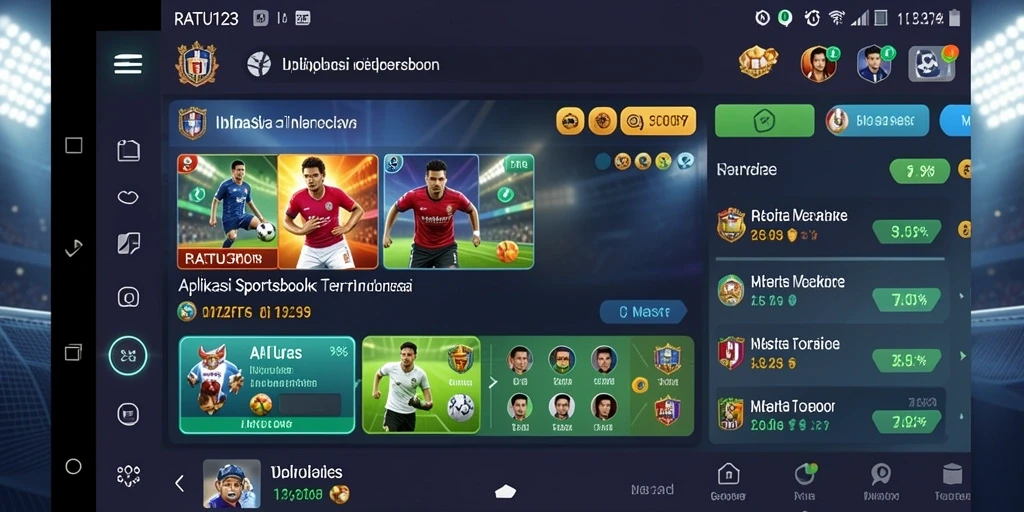 Tampilan gameplay RTU123 saat taruhan olahraga berlangsung.