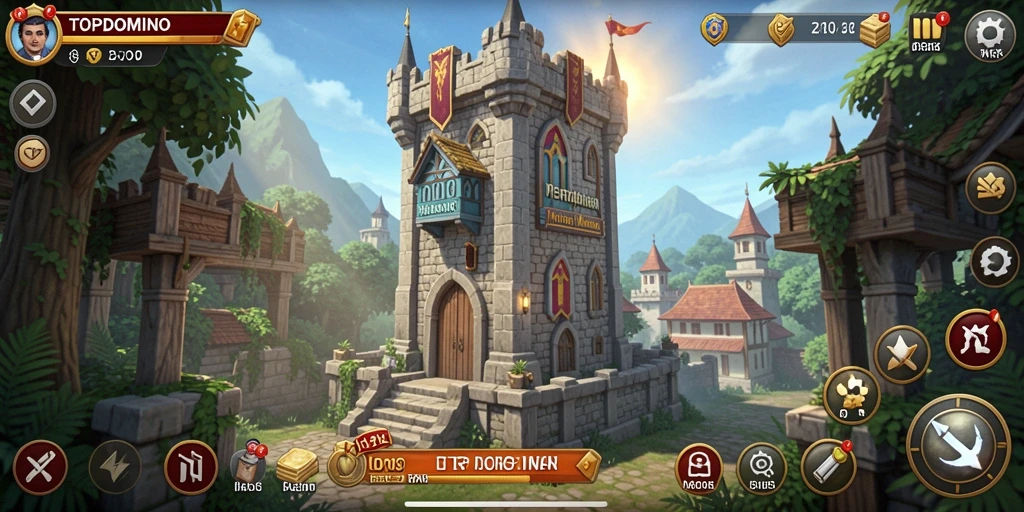 Gameplay mengasyikkan Tower Defense di TOPDOMINO yang penuh aksi.