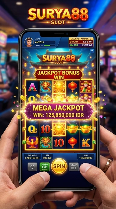 Tampilan antarmuka aplikasi surya88 yang intuitif dan menarik.